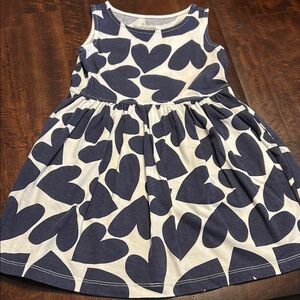 Primary Heart Patterned Kids Dress